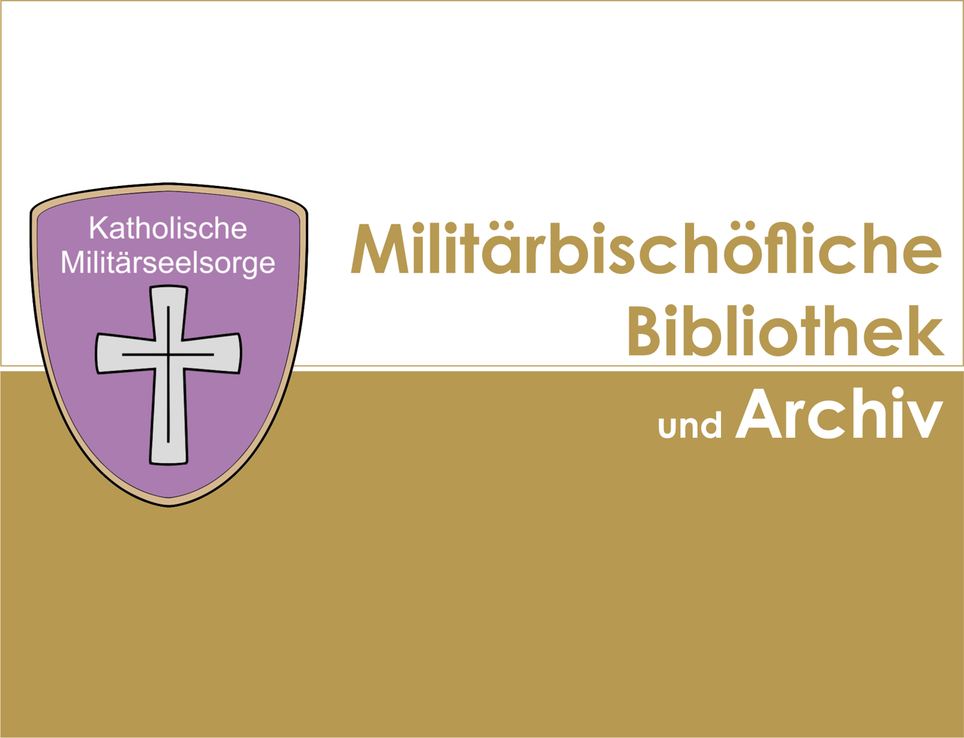Logo der Militärbischöfliche Bibliothek