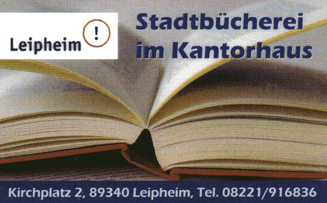 Logo der Stadtbücherei im Kantorhaus Leipheim